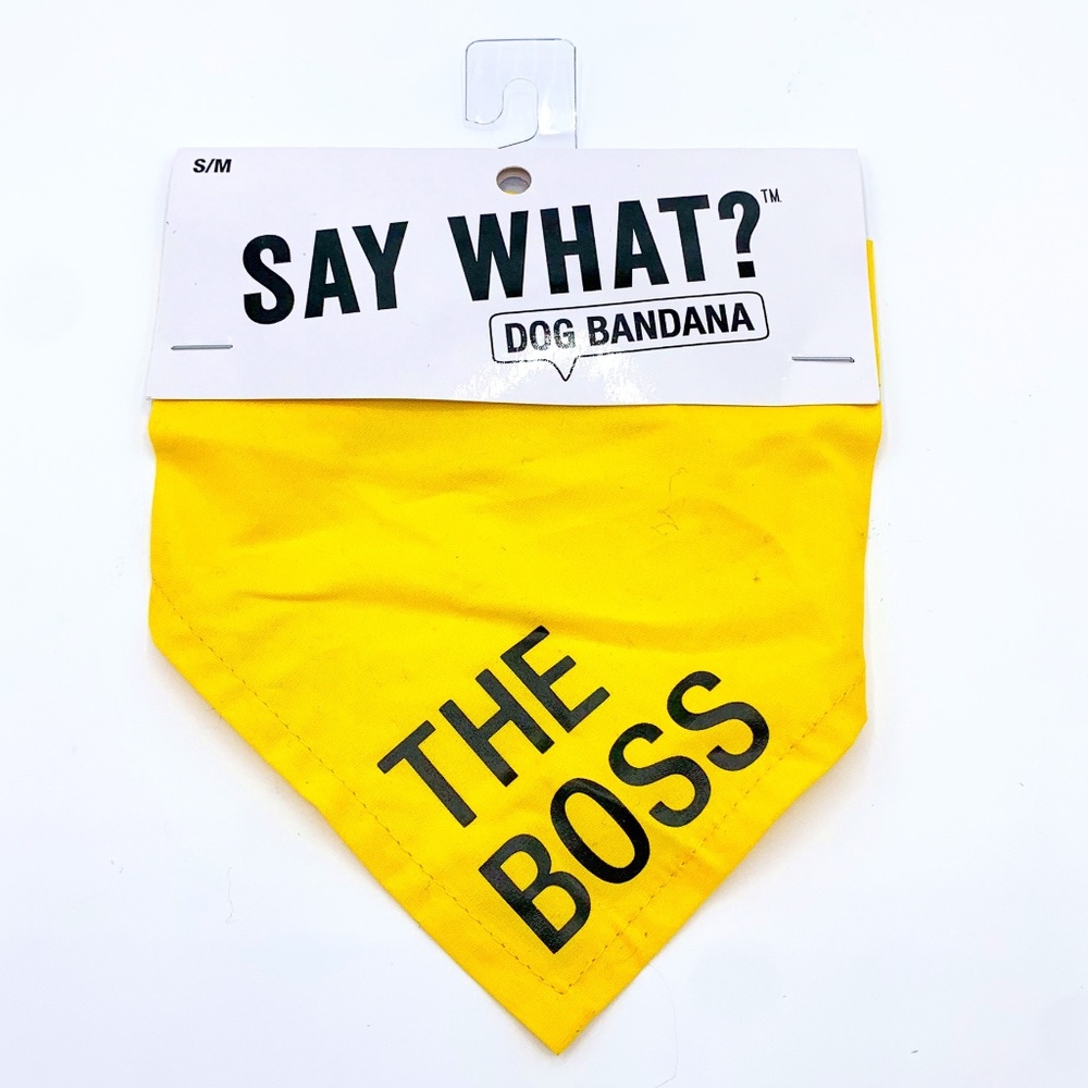 Say What? The Boss Dog Bandana